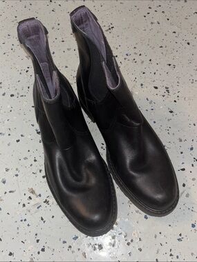 Sebago Black Leather Women's Boots